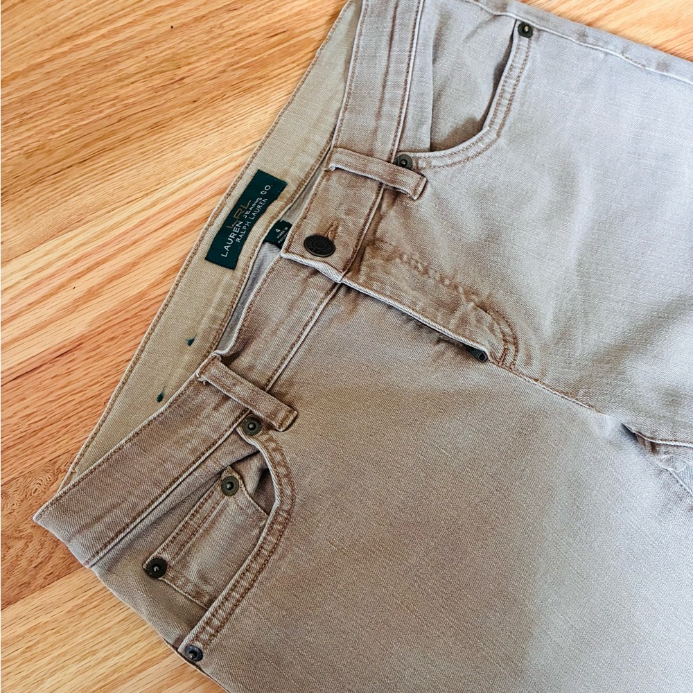 Ralph Lauren Tan Denim Jeans - Picture 4 of 10